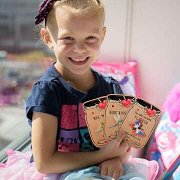 Valentines Day Gifts for Kids - 30 Pack Love Bug Card Bulk 6 Different Bugs Toy - Funny Greeting Valentine Exchange Cards for Boys Girls School Class Classroom Party Favors