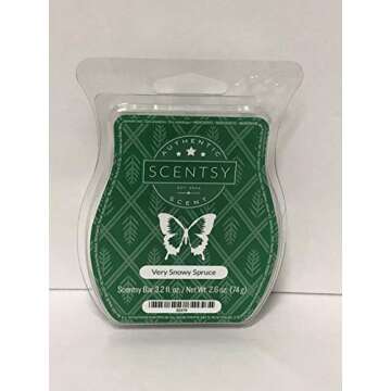Scentsy Bar: Very Snowy Spruce - Enchanting Tea Candles for Cozy Winter Vibes