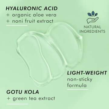 Hyaluronic Acid Serum for Face - USA Made with Natural & Organic Ingredients, Hydrating Anti Aging Face Serum, Softens and Smoothes Dry & Sensitive Skin, Fragrance Free Day & Night Facial Serum