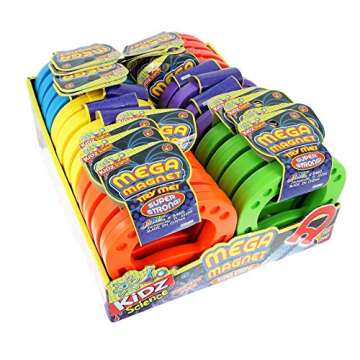 JA-RU Mega Magnet Toy (1 Magnet Horseshoe Shaped) Strong Magnets for Preschool Science Experiments & Classroom Activities for Kids. Educational Toy. School Supply. 5460-1