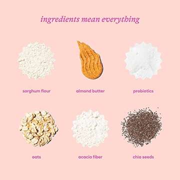 Belliwelli Soft Baked Probiotic Snack Bars | Gluten-Free, Dairy-Free, Vegan, Low-FODMAP | High-Fiber, Healthy & Tasty | Crunchy Peanut Butter (8 Pack)