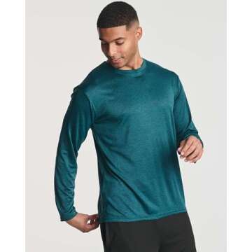 Men's Long Sleeve UV Protection T-Shirts - 4 Pack