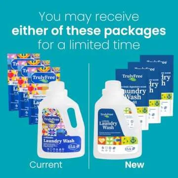 Truly Free Laundry Detergent for Sensitive Skin | Gentle & Safe for Baby Clothes | Plant-Based | 3 P...