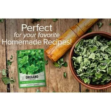 Gardeners Basics, Oregano Seeds for Planting Heirloom Non-GMO Herb Plant Seeds for Home Herb Garden Makes a Great Gift for Gardening