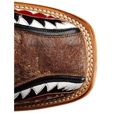 Tin Haul Shoes Men's Gnarly Shark - Stylish Brown Crackle