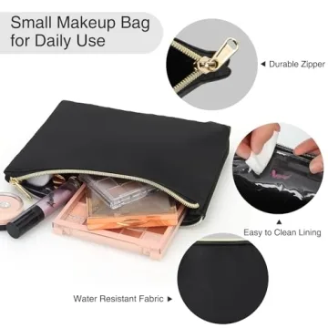 Chomeiu Travel Makeup Case, Professional Cosmetic Makeup Bag Organizer,Accessories Case, Tools Case (Small, BLACK)