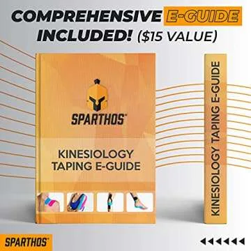 Sparthos Kinesiology Tape - Incredible Support for Pro Athletic Sports and Recovery - Free Kinesio Taping Guide! - Breast Waterproof Tex Rock Bra Gold Lift Tapes - Uncut (Beige)