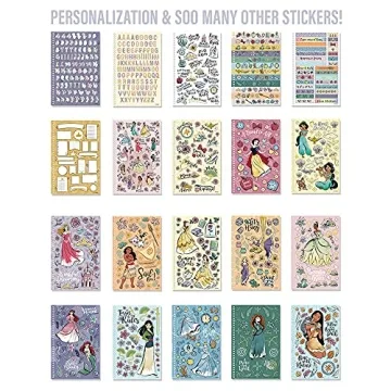 Fashion Angels Disney Princess Sticker Book for Creative Kids