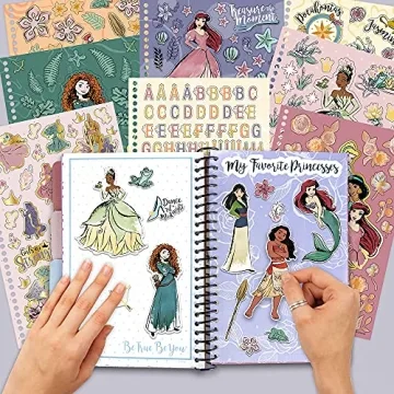 Fashion Angels Disney Princess Sticker Book for Creative Kids