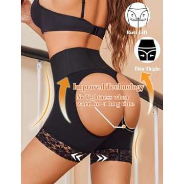 Avidlove Shapewear for Women Tummy Control High Waisted Body Shaper Short Butt Lifting Panties Girdl...