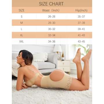 Avidlove Shapewear for Women Tummy Control High Waisted Body Shaper Short Butt Lifting Panties Girdle Thigh Slimmer Butt Lifter Shapewear (Black+Champagne)