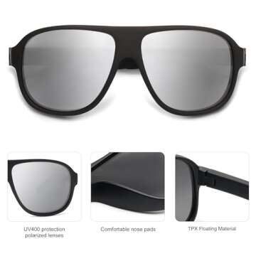 SOJOS Polarized Aviator Sunglasses for All Occasions
