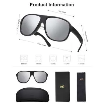 SOJOS Polarized Aviator Sunglasses for All Occasions