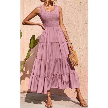 PRETTYGARDEN Women's Flattering Summer Maxi Dress