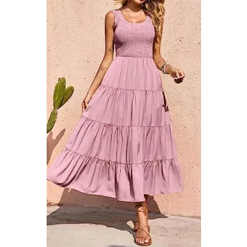 PRETTYGARDEN Women's Flattering Summer Maxi Dress