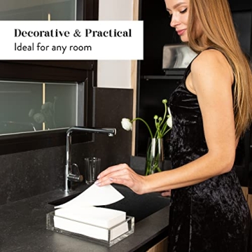 Elegant Bathroom Hand Towel Tray and Napkin Holder