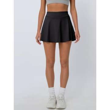 Trendy Queen Women's Pleated Tennis Skirt – Stylish & Functional Activewear