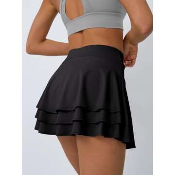 Trendy Queen Women's Tennis Skirt with Shorts & Pockets