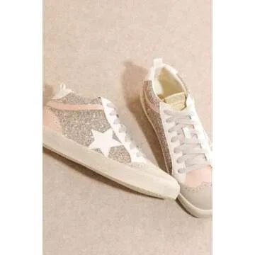 Mi.iM Daisy Glitter Suede Mid Star Sneakers for All Ages