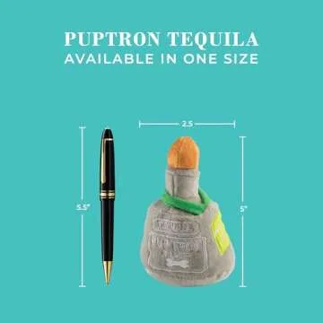 Puptron Tequila Plush Dog Toy with Squeaker by Haute Diggity Dog