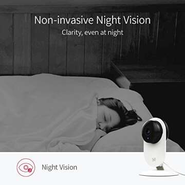 YI Home Camera, IP Security Surveillance System with Night Vision on iOS, Android App - Cloud Service Available(Home Camera 4pc)