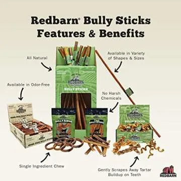 Redbarn Bully Barbells for Dogs, Pack of 10