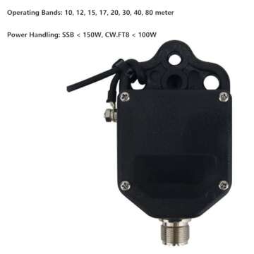 JYR8010-150W End Fed Half Wave Antenna for Shortwave Radio, 8 Band, 150W