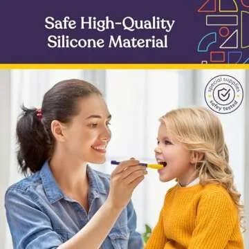 Buzz Buddy Oral Motor Kit: 6 Textured Heads for Sensory Needs