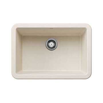 BLANCO 443075 IKON SILGRANIT Farmhouse Kitchen Sink, 27" L x 19" W - Soft White