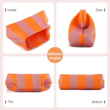 Oweisong Striped Clutch Purses for Women Woven Dumpling Bag Colorful Crochet Cloud Evening Handbag Summer Beach Clutch