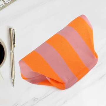 Oweisong Striped Clutch Purses for Women Woven Dumpling Bag Colorful Crochet Cloud Evening Handbag Summer Beach Clutch