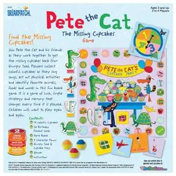 Pete the Cat Missing Cupcakes Game for Ages 3+