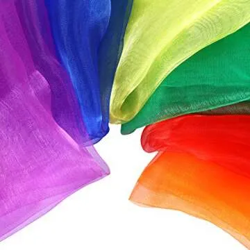 Multi-Color Rhythm Scarves for Dance Performance Pack