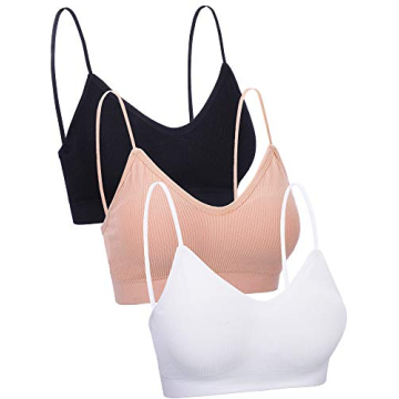 V Neck Seamless Padded Bras for Everyday Comfort