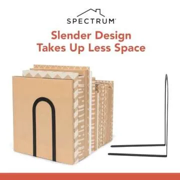 Spectrum Book Ends – Stylish Metal Book Holders for All