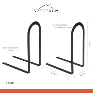 Spectrum Book Ends – Stylish Metal Book Holders for All