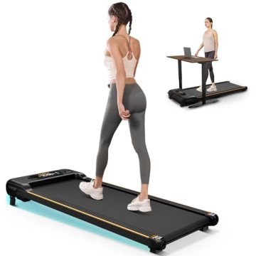 Walking Pad with Incline, Under Desk Treadmill for Home Office, 2.5HP Portable Treadmills with Panel...