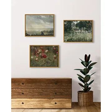 InSimSea Unique Vintage Wall Art Framed Canvas Decor