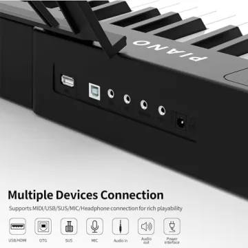 Digital Piano for Beginners with 88 Semi-Weighted Keys
