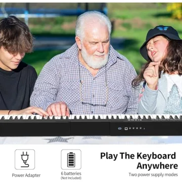 Digital Piano for Beginners with 88 Semi-Weighted Keys