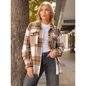 AUTUMET Women’s Flannel Shacket - Must-Have Fall Fashion