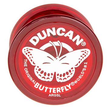Duncan Butterfly Yo-Yo - Ultimate Beginner Toy, Steel Axle & Durable Design in Red