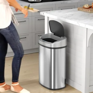 SensorCan 13G Auto Touchless Kitchen Trash Can with Odor Filter