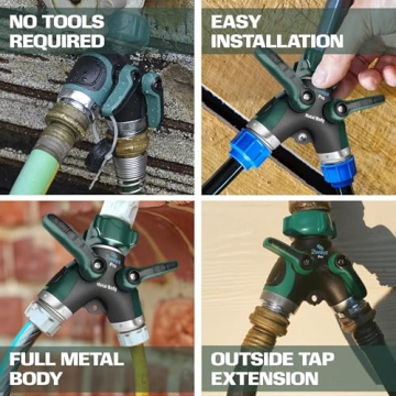 2WAYZ Heavy Duty Hose Splitter for Effortless Gardening