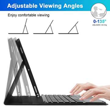 Smart Wireless Keyboard Case for iPad Air & Pro