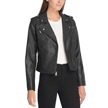Levi's Women's Faux Leather Moto Jacket - Stylish & Versatile