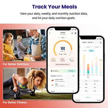 Etekcity Smart Nutrition Scale - 22lb Bluetooth Scale