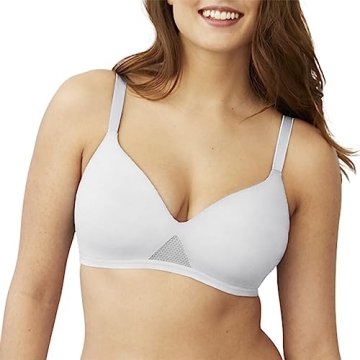 Hanes Women's Oh So Light Foam ComfortFlex Fit Wirefree Bra - Small White