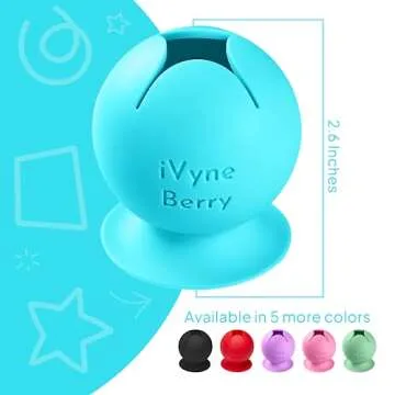 iVyne Berry Suctioned Vinyl Weeding Scrap Collector & Holder for Weeding Tools for Vinyl - Blue