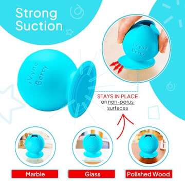 iVyne Berry Suctioned Vinyl Weeding Scrap Collector & Holder for Weeding Tools for Vinyl - Blue